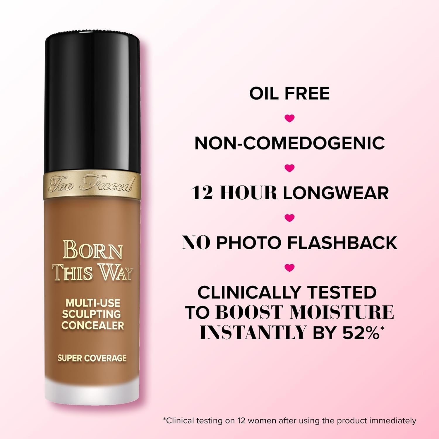 TOO FACED BORN THIS WAY SUPER COVERAGE CONCEAL CONTOUR HIGHLIGHT SWAN .45 OZ