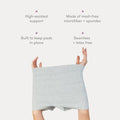 Frida Mom Postpartum Underwear Disposable Boyshort Panties, Size 28"-42" -8 pack