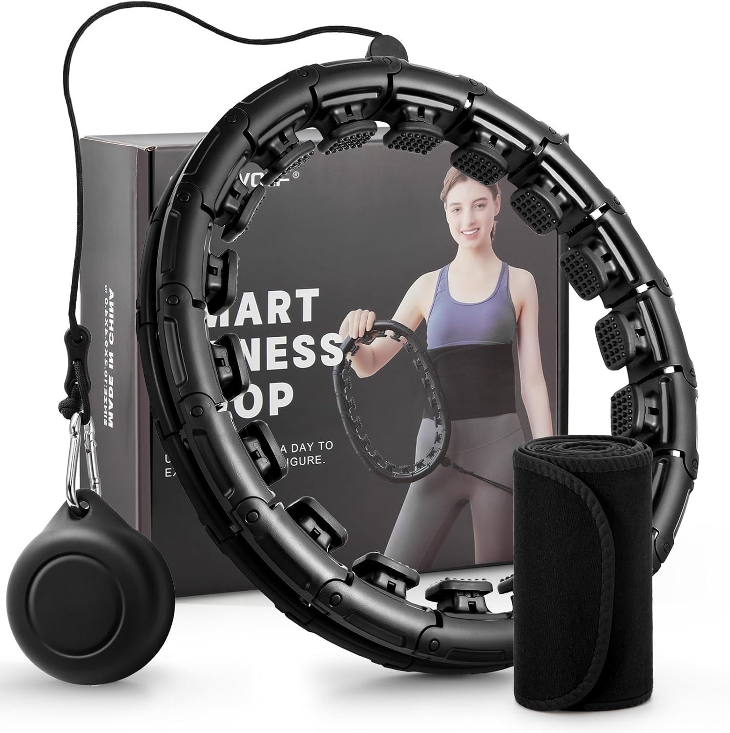 Weighted Fit Hoop Plus Size for Adult Weight Loss, 32 Detachable Links Smart