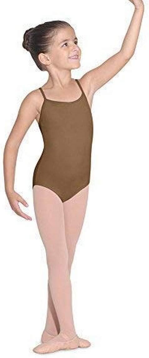 Bloch girls Dance Girls' Parem Microlux Camisole Leotard Almond 8-10