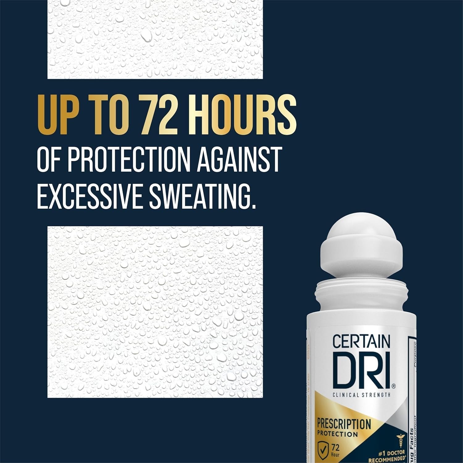 Certain Dri Prescription-Strength Clinical Antiperspirant Roll-On 72-Hour 1.2 oz