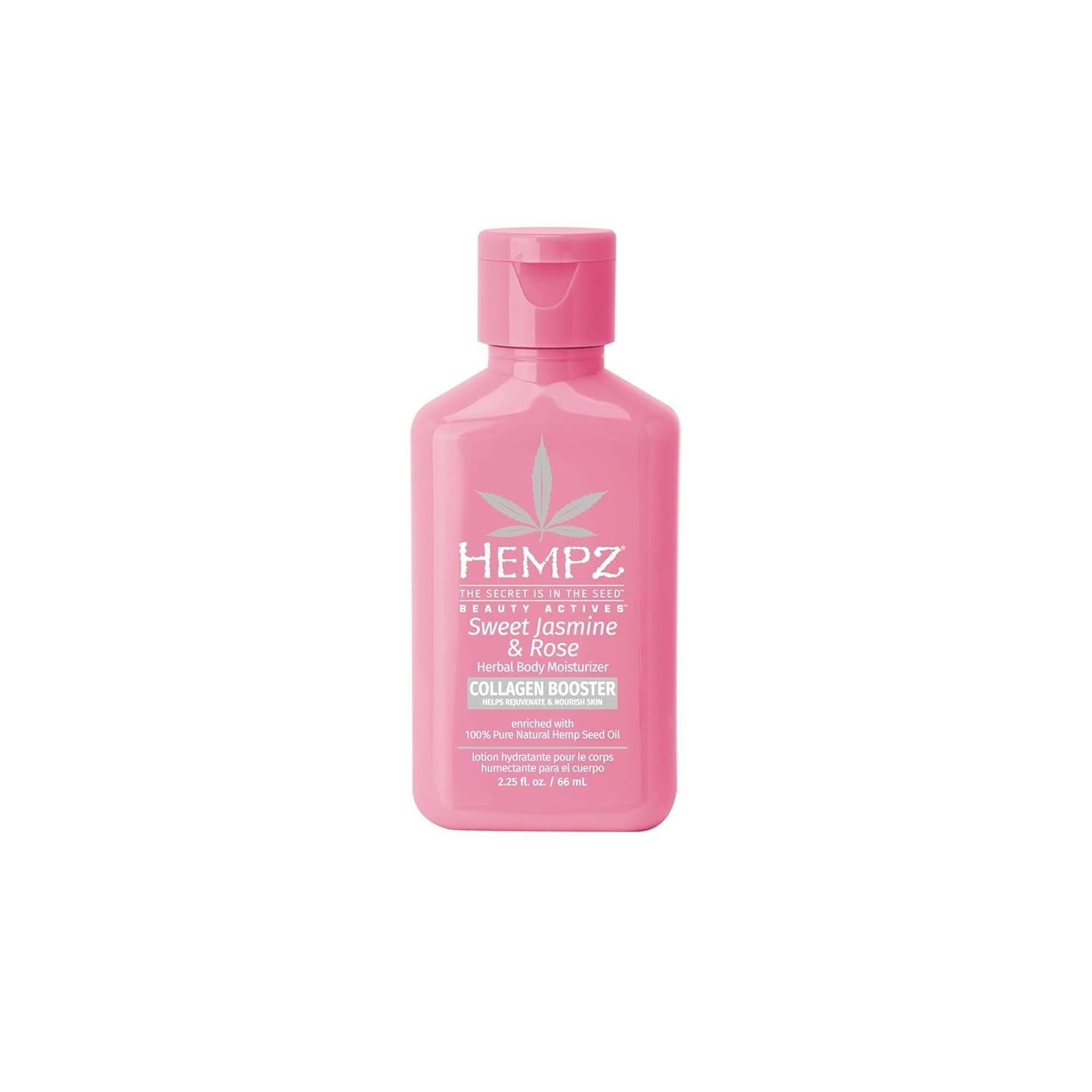 Hempz Mini Collagen-Infused Jasmine & Rose Body Moisturizer, 2.25 oz - Paraben