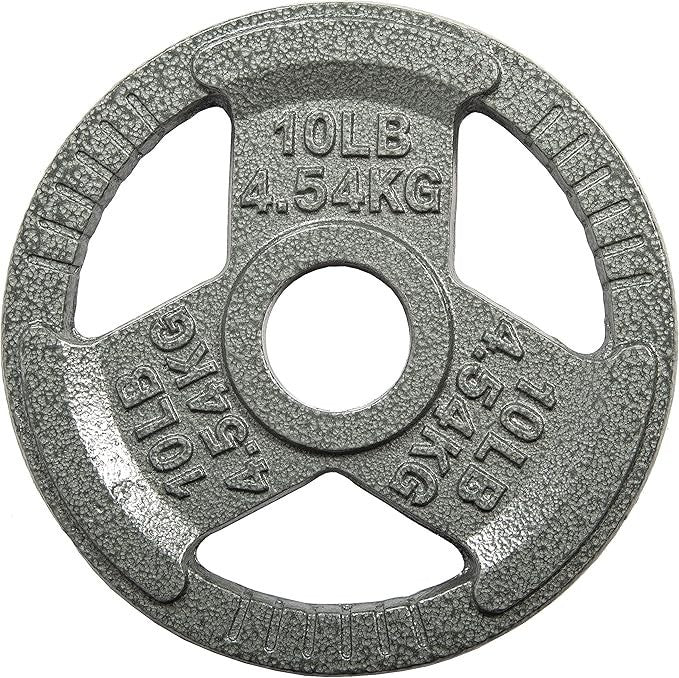 Olympic Cast Iron Plate Weight Plate for Strength Training 10 lbs Weight-Lifting
