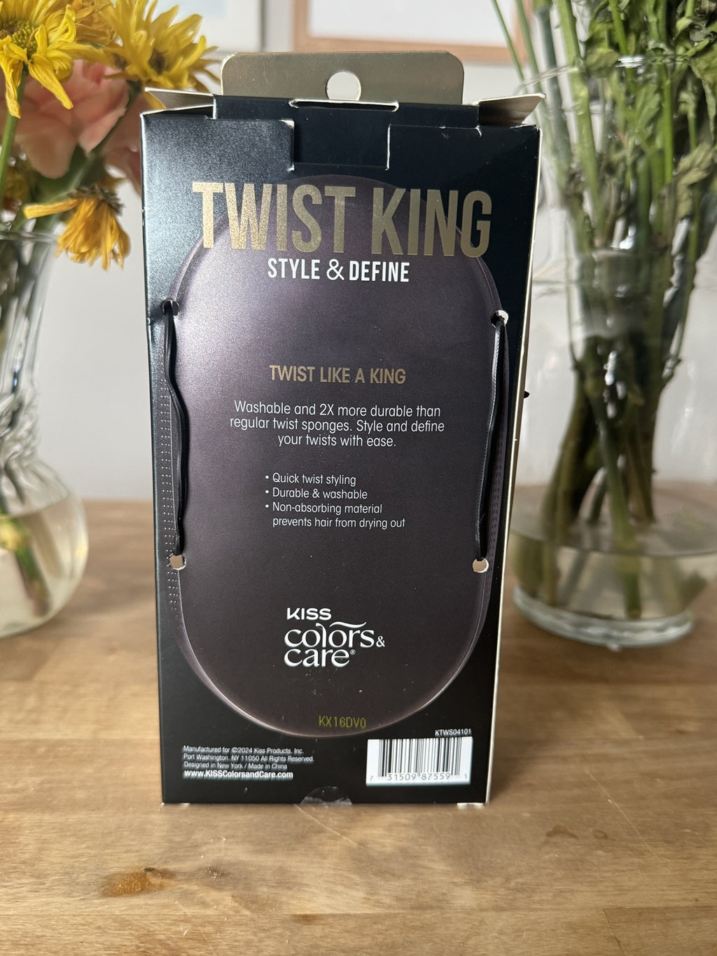 Kiss Colors & Care Twist King Style & Define Larger Twists-Coils-Curls NIP