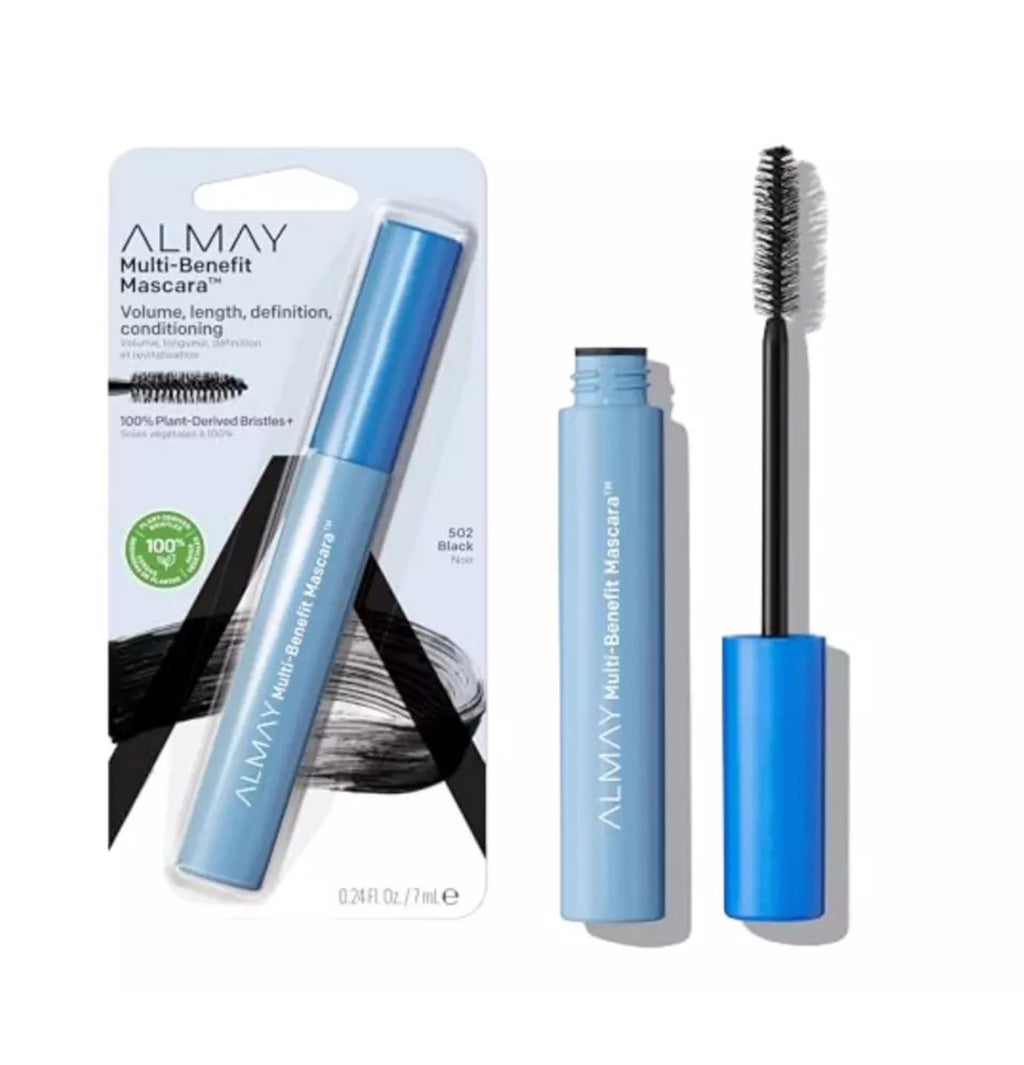 NEW ALMAY MULTI-BENEFIT MASCARA 502 BLACK NOIR .24oz