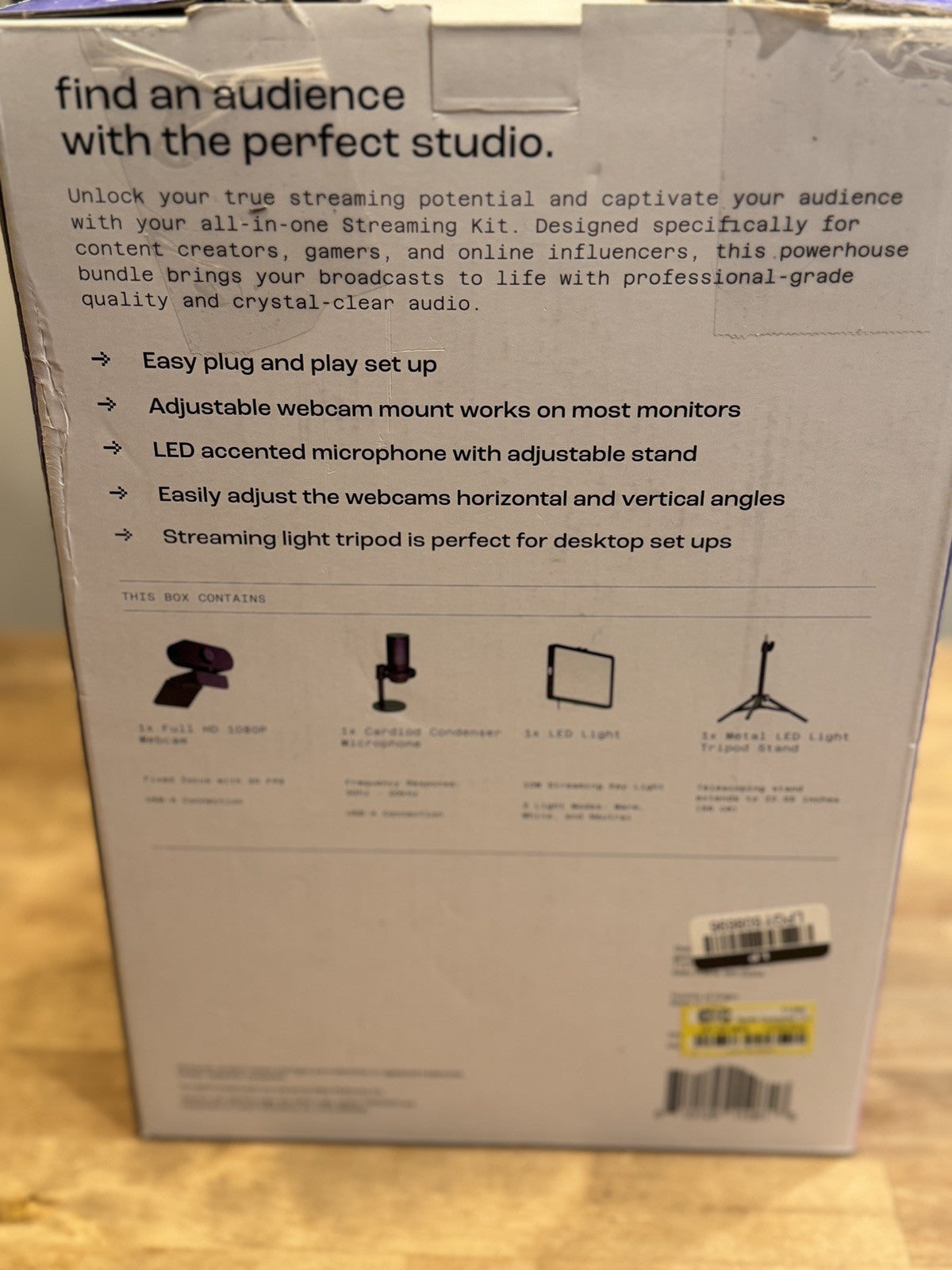 North Complete Creator Streaming Kit Mint Condition HD Web Cam,