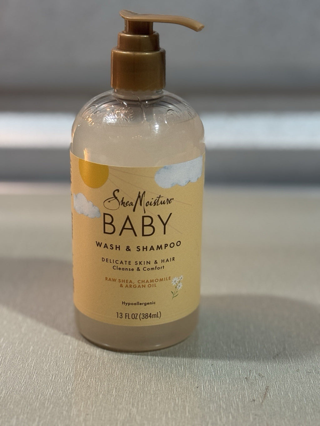 Shea Moisture Baby Wash and Shampoo 13 Fl Oz Raw Shea, Chamomile & Argan Oil